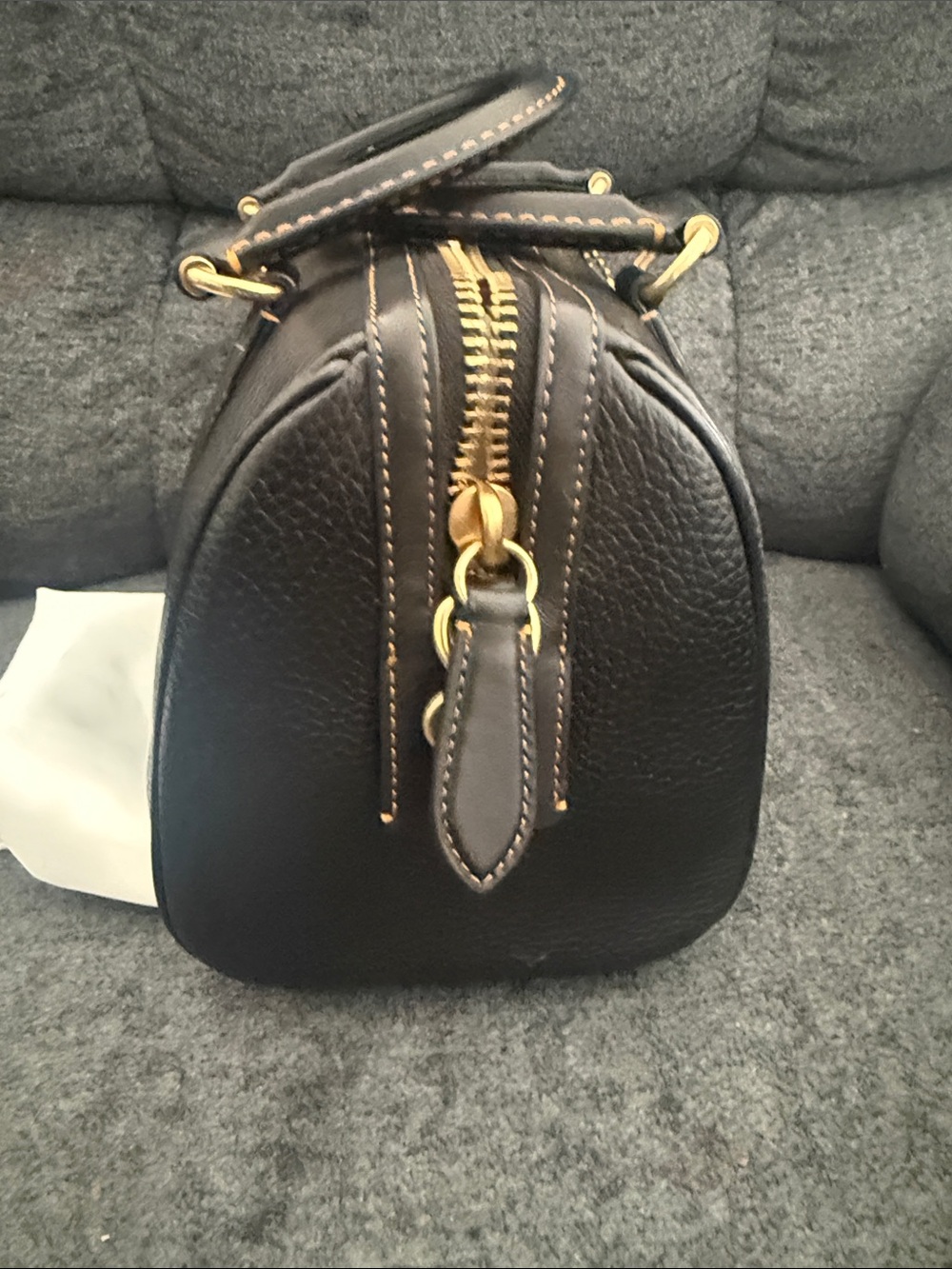 Coach Ruby satchel 25 black & gold - Picture 7 of 8